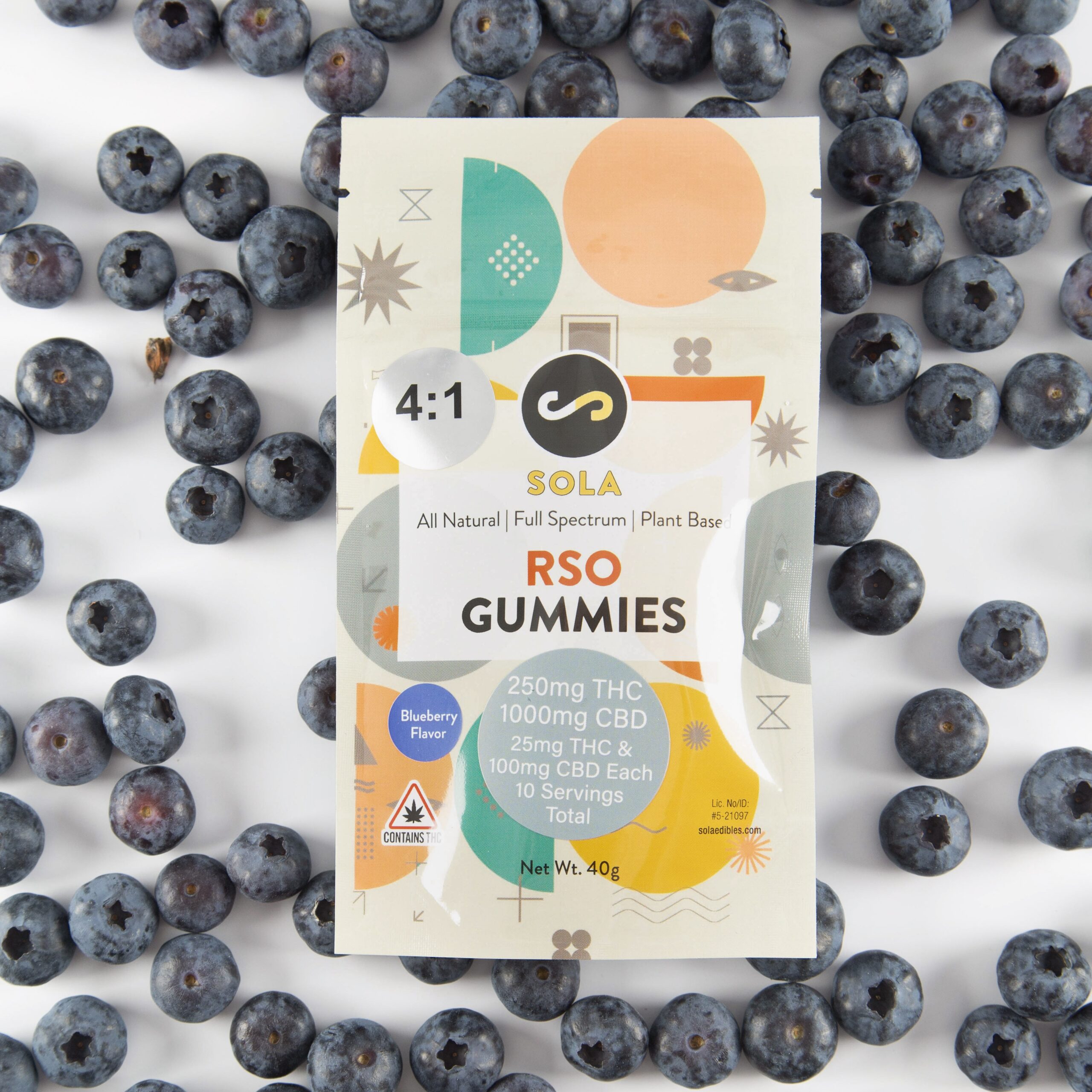 RSO Blueberry - sola edibles